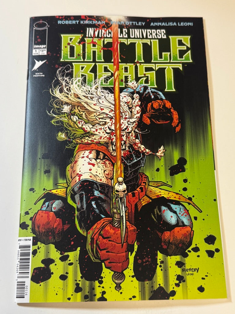 Invincible Universe BATTLE BEAST #1 NM 6th Print Ryan Ottley Variant
