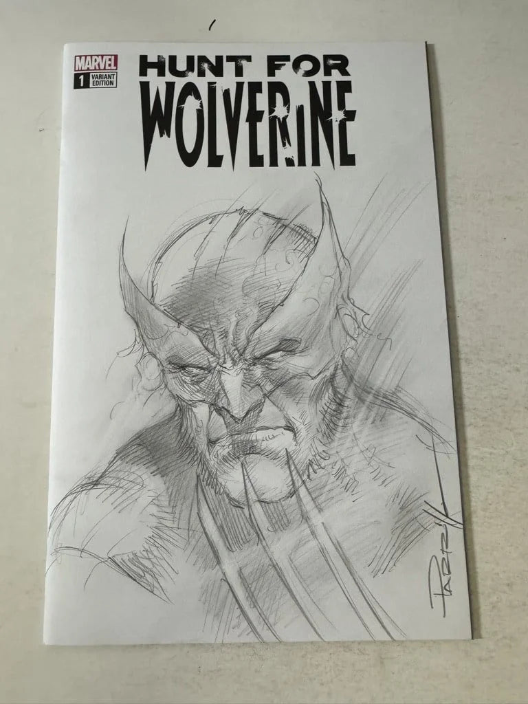 HUNT FOR WOLVERINE #1 NM Blank Variant ORIGINAL LUCIO PARRILLO SKETCH