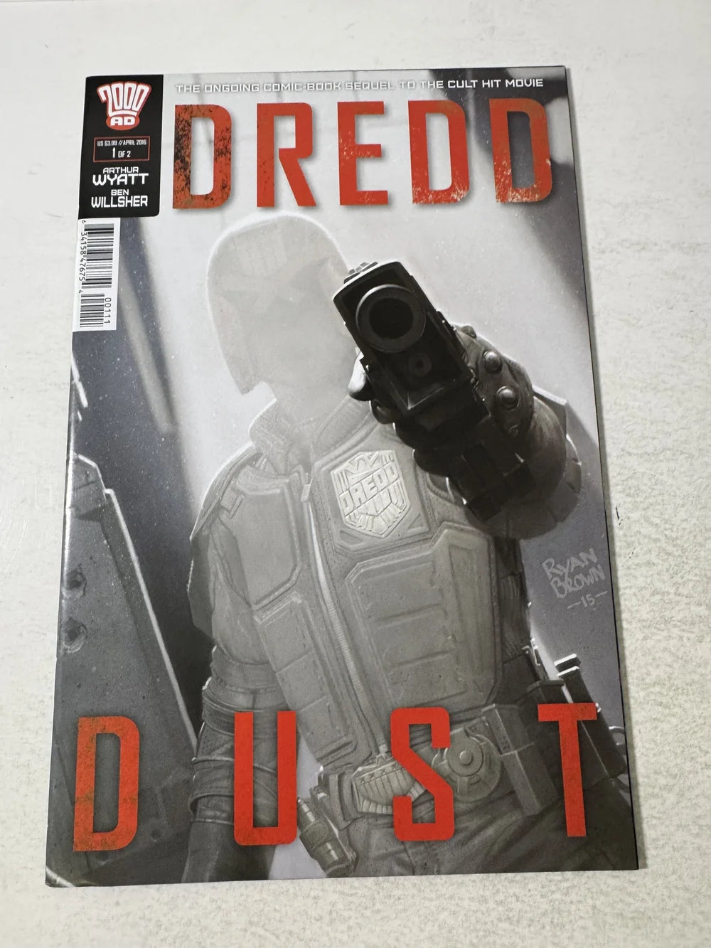 DREDD Dust #1 VF Ryan Brown Cover