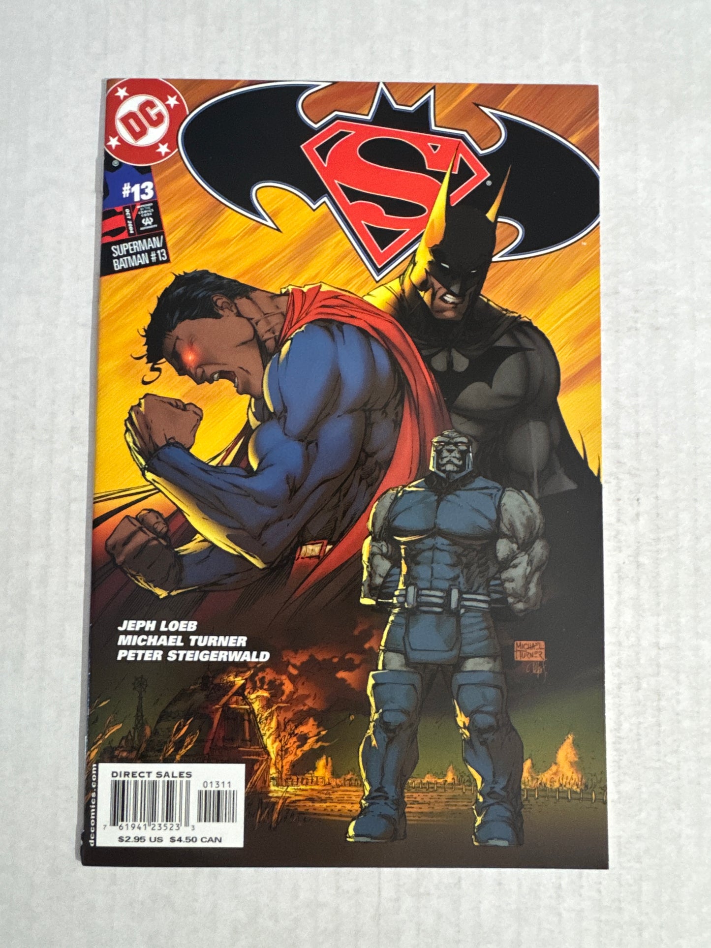 SUPERMAN BATMAN #13 NM Michael Turner Cover