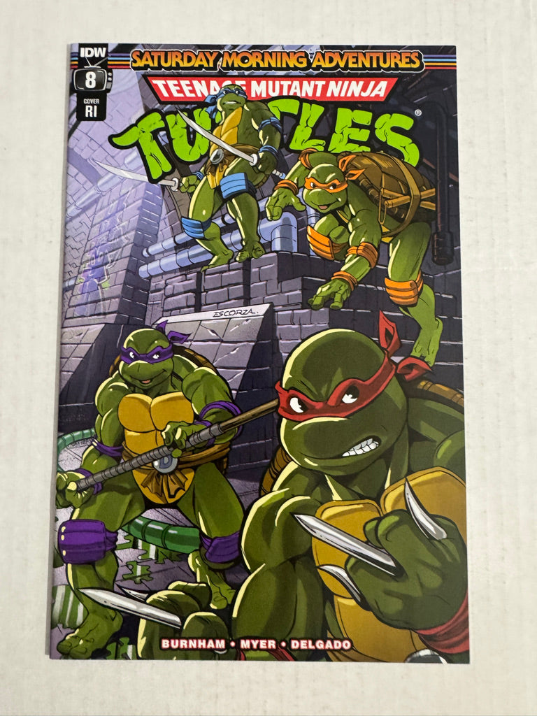 TEENAGE MUTANT NINJA TURTLES SATURDAY MORNING ADVENTURES #8 NM 1:10 Variant