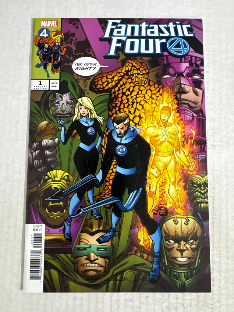 FANTASTIC FOUR #1 Vol 6 NM- Walt Simonson Variant 1ST APPEARANCE