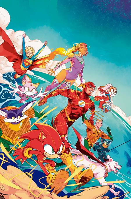 PRE-SALE: DC X SONIC THE HEDGEHOG METAL LEGION #4 (OF 5) CVR A PABLO M COLLAR