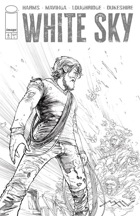 PRE-SALE: WHITE SKY #6 CVR C JP MAVINGA B&W VAR (MR)
