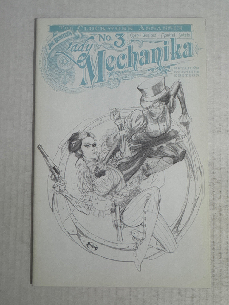 LADY MECHANIKA The Clockwork Assassin #3 NM- 1:10 Joe Benitez Variant