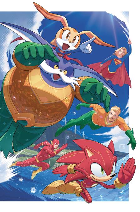PRE-SALE: DC X SONIC THE HEDGEHOG METAL LEGION #5 (OF 5) CVR B MIN HO KIM CARD STOCK VAR