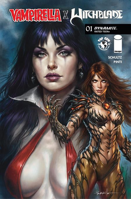 PRE-SALE: VAMPIRELLA X WITCHBLADE SPECIAL #1 (ONE SHOT) CVR B LUCIO PARRILLO VAR
