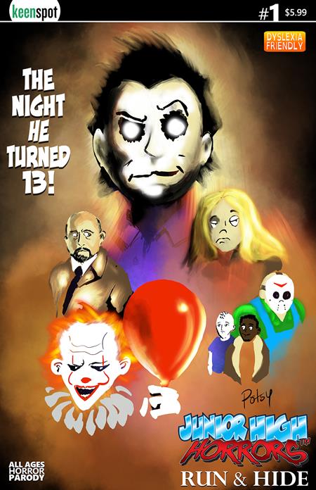 PRE-SALE: JUNIOR HIGH HORRORS RUN & HIDE #1 (ONE SHOT) CVR B ROB POTCHAK THE NIGHT HE TURNED 13 VAR