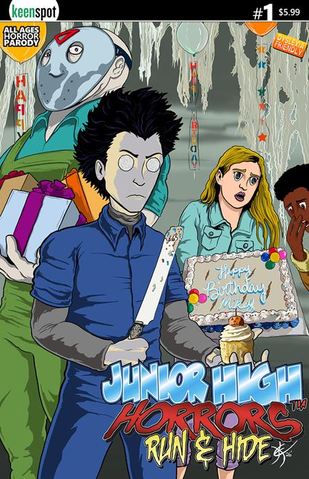 PRE-SALE: JUNIOR HIGH HORRORS RUN & HIDE #1 (ONE SHOT) CVR C ERIC KENT BIRTHDAY PARTY VAR