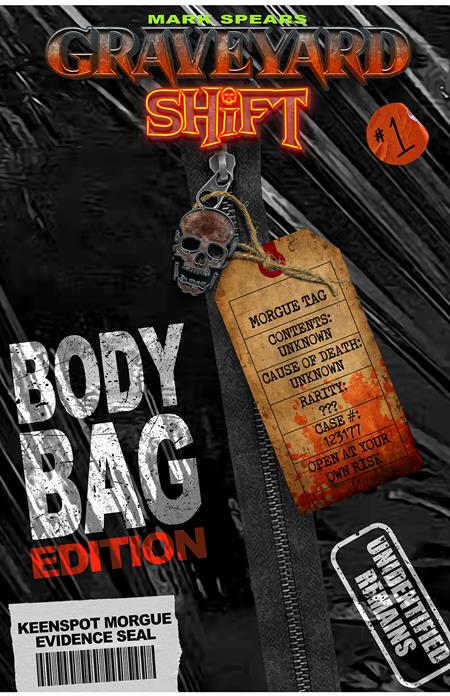 PRE-SALE: MARK SPEARS GRAVEYARD SHIFT #1 CVR D MARK SPEARS BODY BAG EDITION BLIND BAG WITH BONUS TRADING CARD VAR