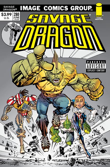PRE-SALE: SAVAGE DRAGON #280 3RD PTG (MR)
