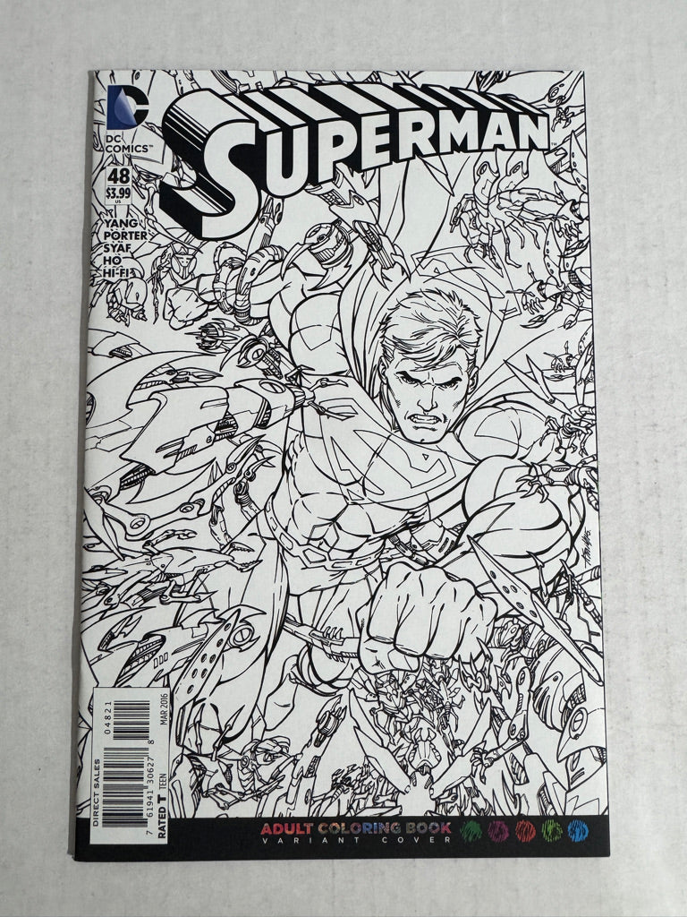 SUPERMAN #48 Vol 3 NM Adult Colouring Book Variant