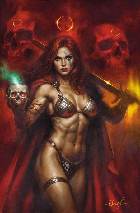 PRE-SALE: RED SONJA SHE DEVIL WITH A SWORD #6 CVR F LUCIO PARRILLO METAL PREMIUM VAR