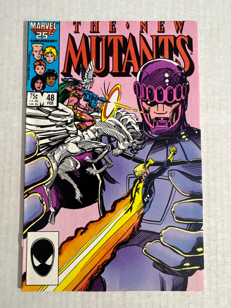 NEW MUTANTS #48 VF- Barry Windsor-Smith Cover