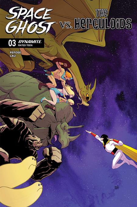 PRE-SALE: SPACE GHOST VS THE HERCULOIDS #3 CVR B DREW MOSS VAR