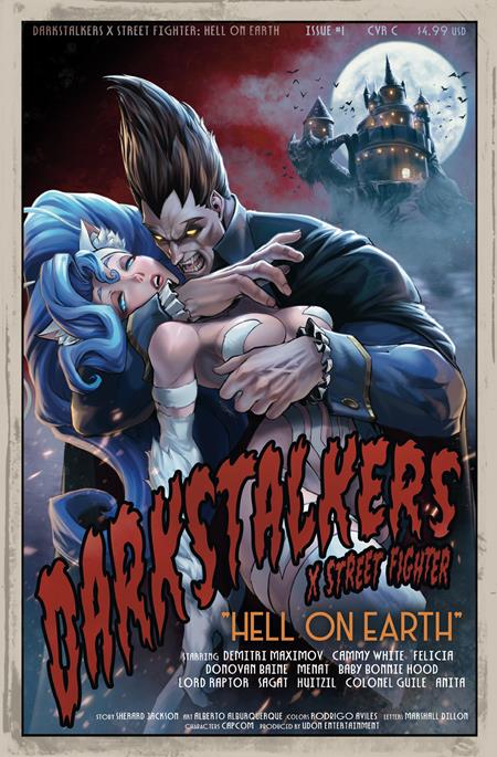 PRE-SALE: DARKSTALKERS X STREET FIGHTER HELL ON EARTH #1 (ONE SHOT) CVR C DRAX GAL VAR