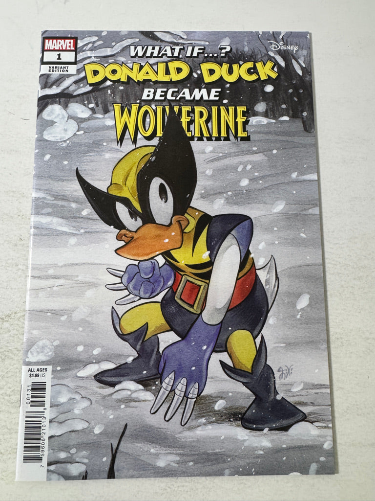 WHAT IF DONALD DUCK BECAME WOLVERINE #1 NM Peach Momoko Variant