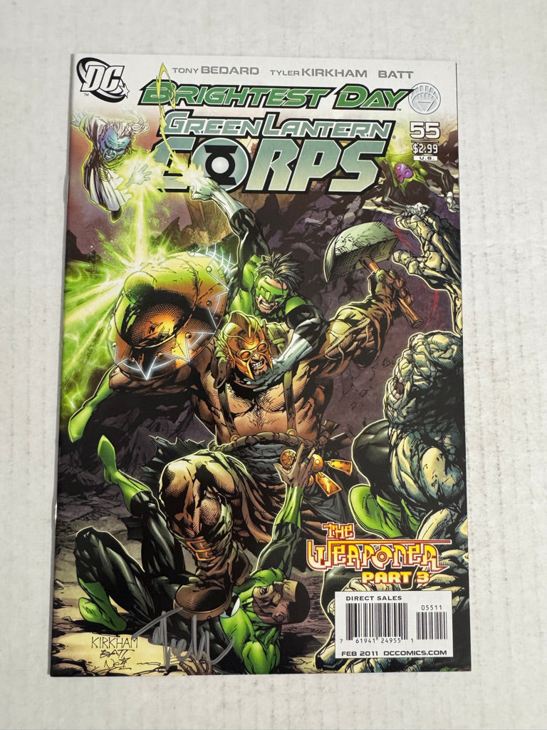 GREEN LANTERN CORPS #55 Vol 2 NM SIGNED by Tyler Kirkham