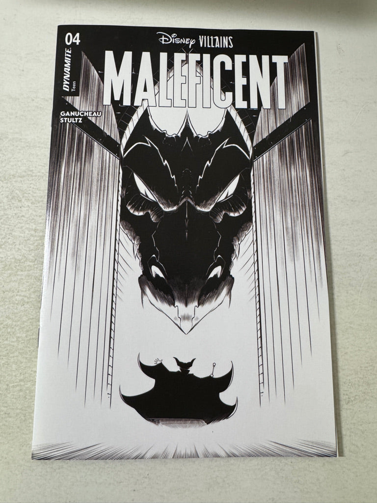 DISNEY VILLAINS: MALEFICENT #4 Vol 2 NM 1:5 B/W Variant
