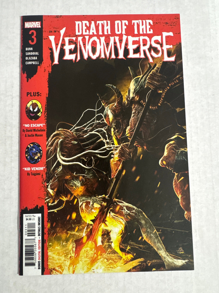 DEATH OF VENOMVERSE #3 NM Bjorn Barends Cover