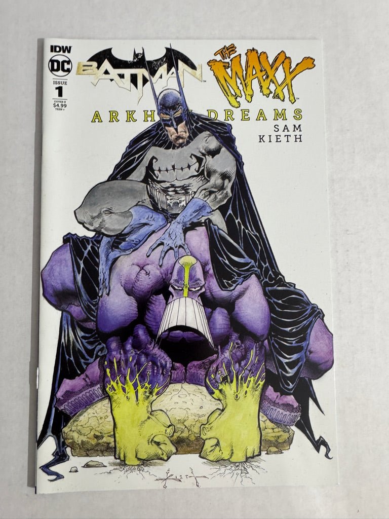 BATMAN THE MAXX Arkham Dreams #1 NM Sam Kieth B Variant