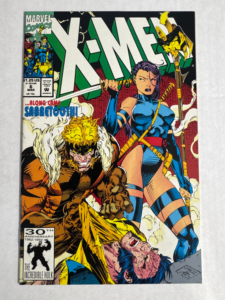 X-MEN #6 VF Jim Lee Cover
