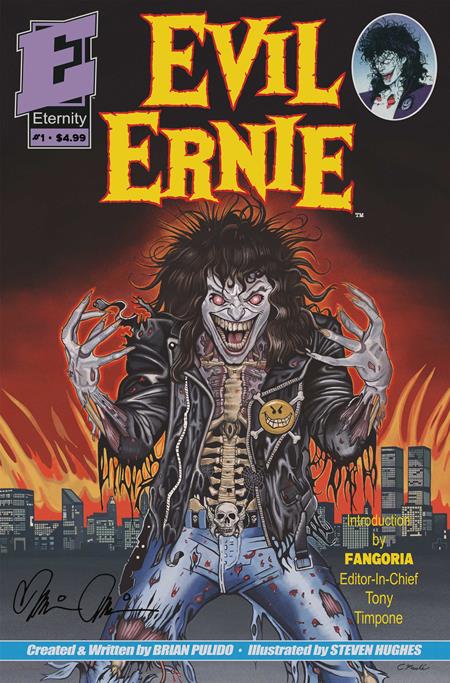 PRE-SALE: EVIL ERNIE #1 35TH ANNIVERSARY FACSIMILE EDITION CVR D ERIC MACHE SIGNED EDITION SIGNED BY BRIAN PULIDO VAR