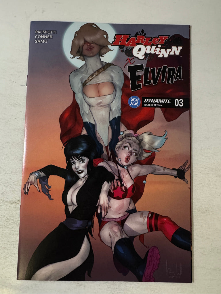 HARLEY QUINN X ELVIRA #3 NM Ben Caldwell D Variant