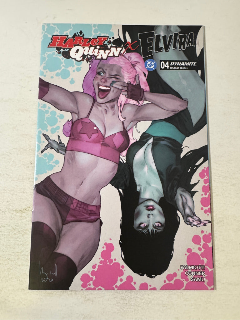 HARLEY QUINN X ELVIRA #4 NM Ben Caldwell D Variant