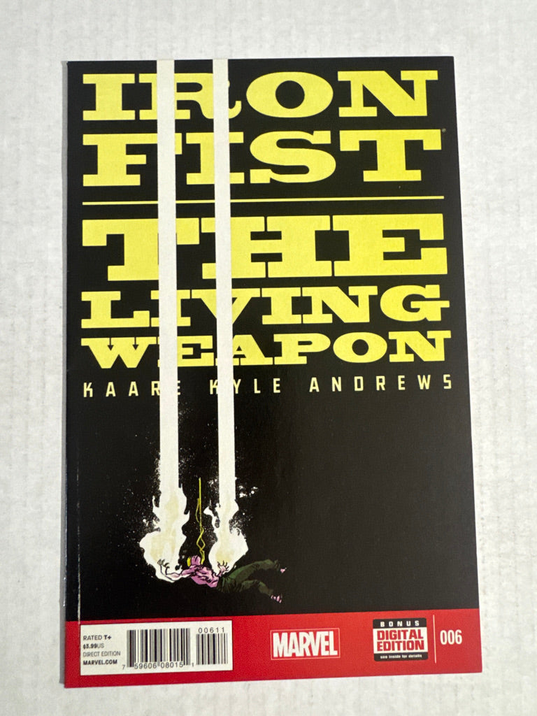 IRON FIST THE LIVING WEAPON #6 VF+ Kaare Andrews Cover