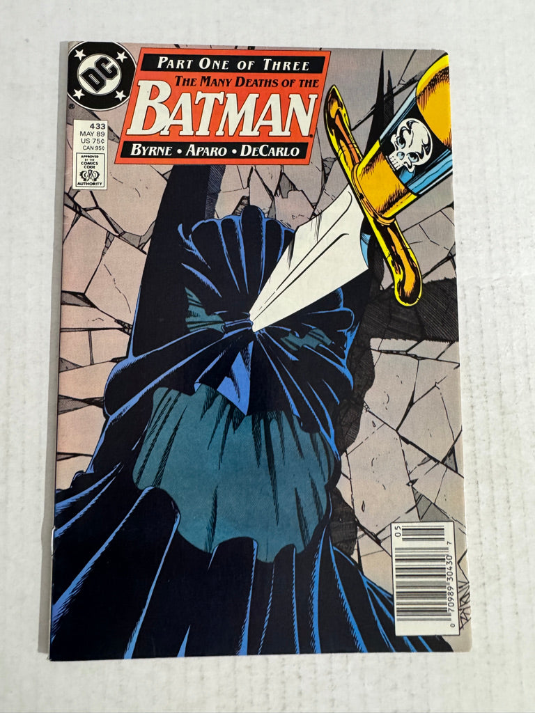 BATMAN #433 VF/NM John Byrne Cover NEWSSTAND