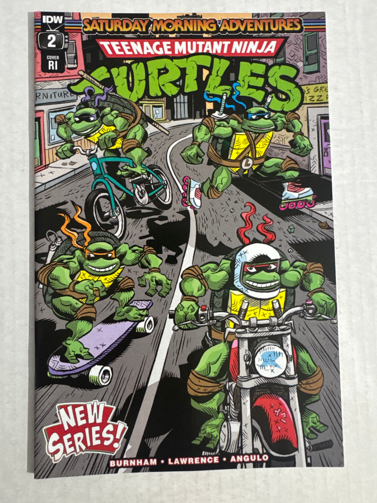 TEENAGE MUTANT NINJA TURTLES SATURDAY MORNING ADVENTURES #2 NM 1:10 Variant