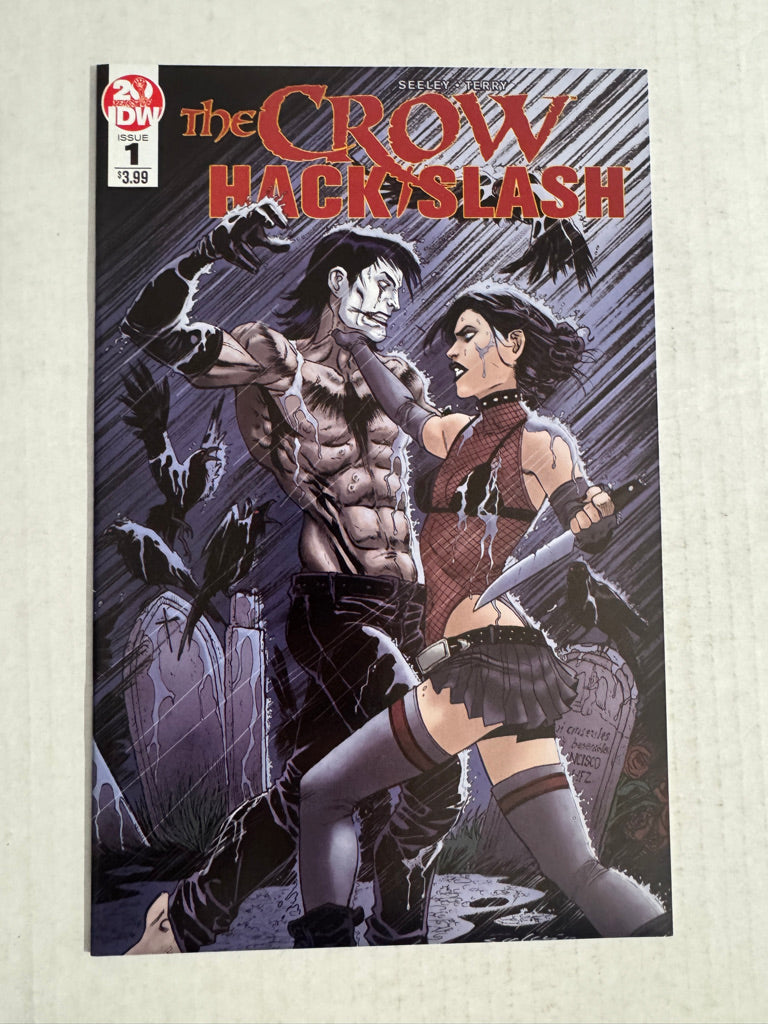 THE CROW HACK/SLASH #1 NM- 2nd Print Tim Seeley Variant