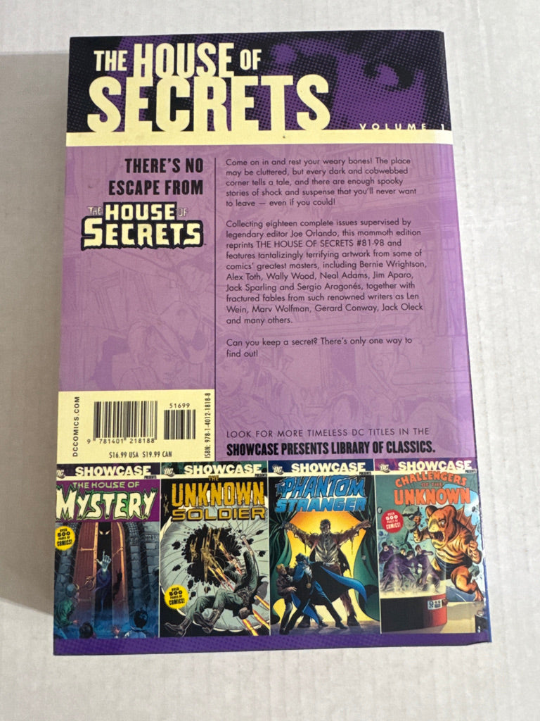 SHOWCASE PRESENTS THE HOUSE OF SECRETS Vol 1 TPB NM Bernie Wrightson Cover OOP