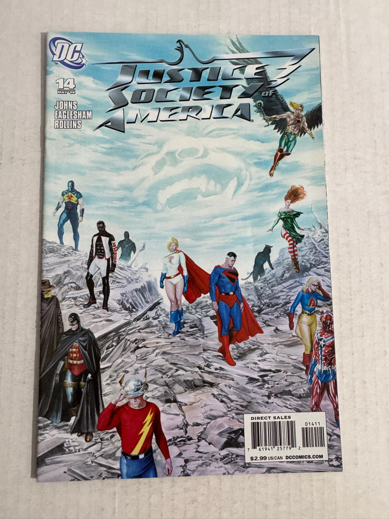 JUSTICE SOCIETY OF AMERICA #14 Vol 3 NM Alex Ross Cover