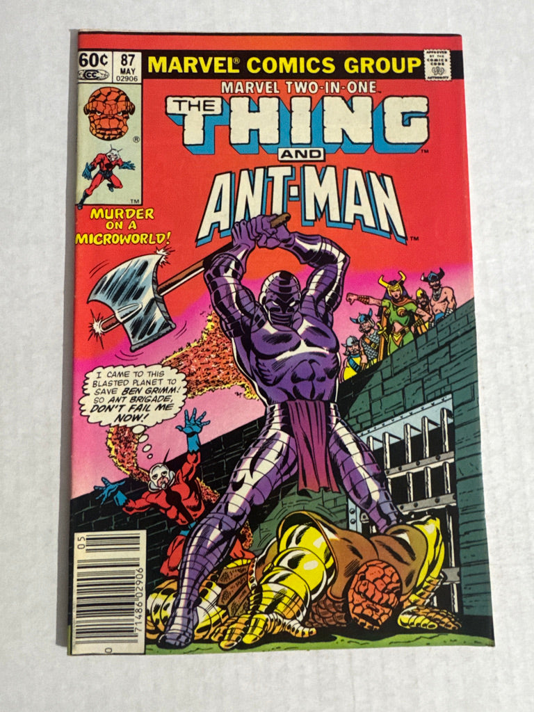 MARVEL TWO-IN-ONE #87 VF- NEWSSTAND