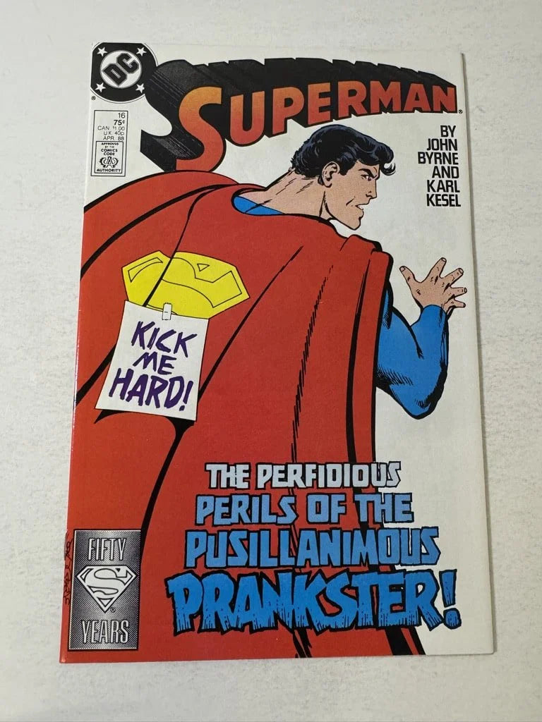 SUPERMAN #16 Vol 2 NM John Byrne Cover