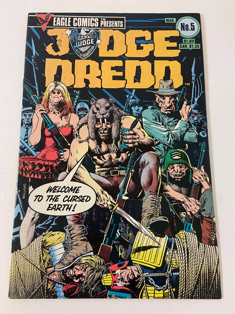 JUDGE DREDD #5 NM Brian Bolland Cover