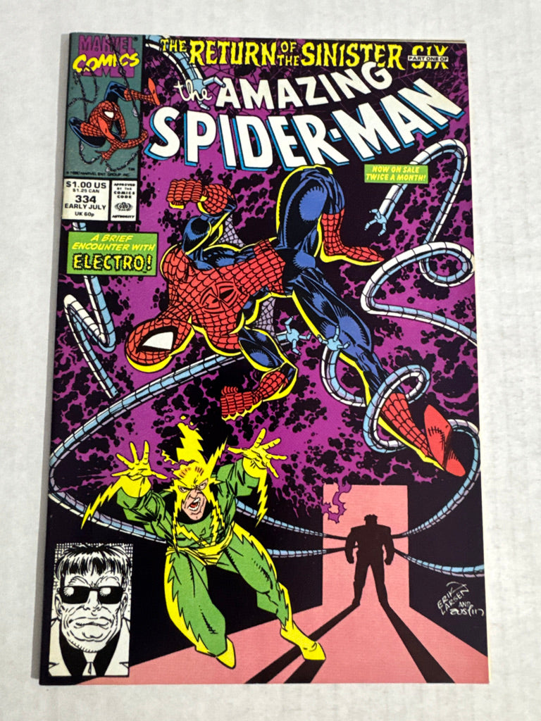 AMAZING SPIDER-MAN #334 NM- Erik Larsen Cover