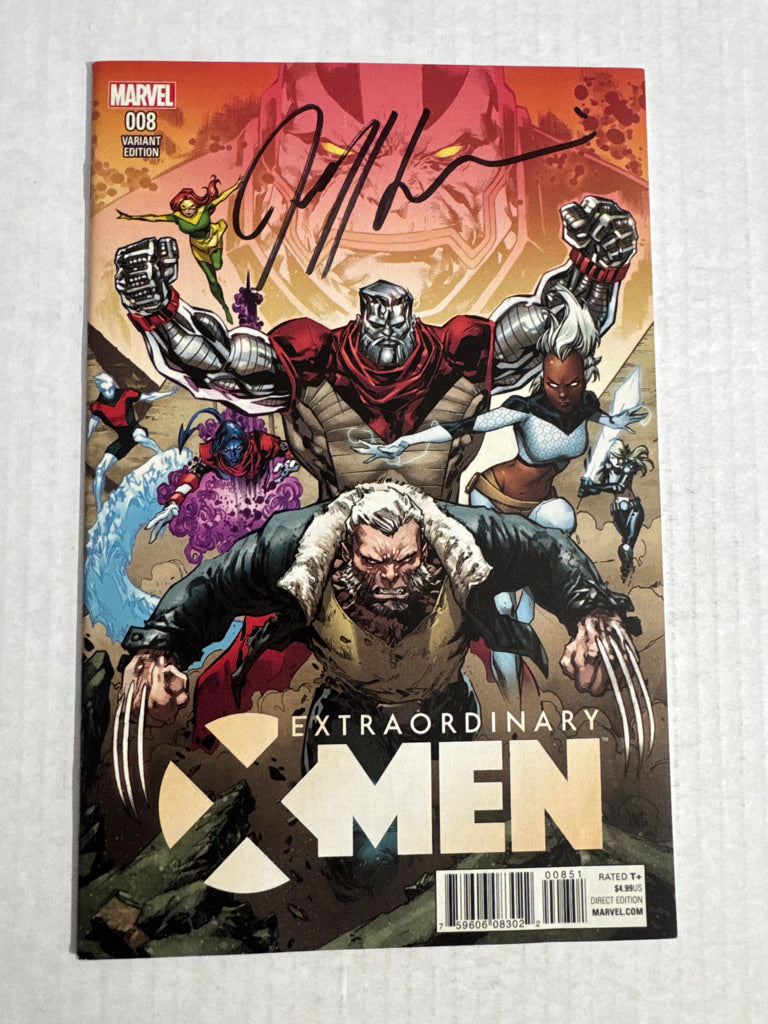 Extraordinary X-Men #8 NM Ken Lashley Variant SIGNED by Jeff Lemire