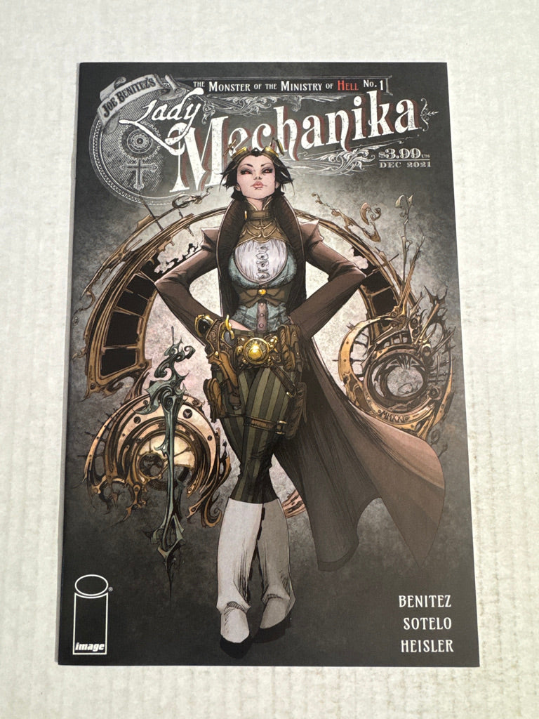 LADY MECHANIKA The Monster of The Ministry of Hell #1 NM Joe Benitez Cover