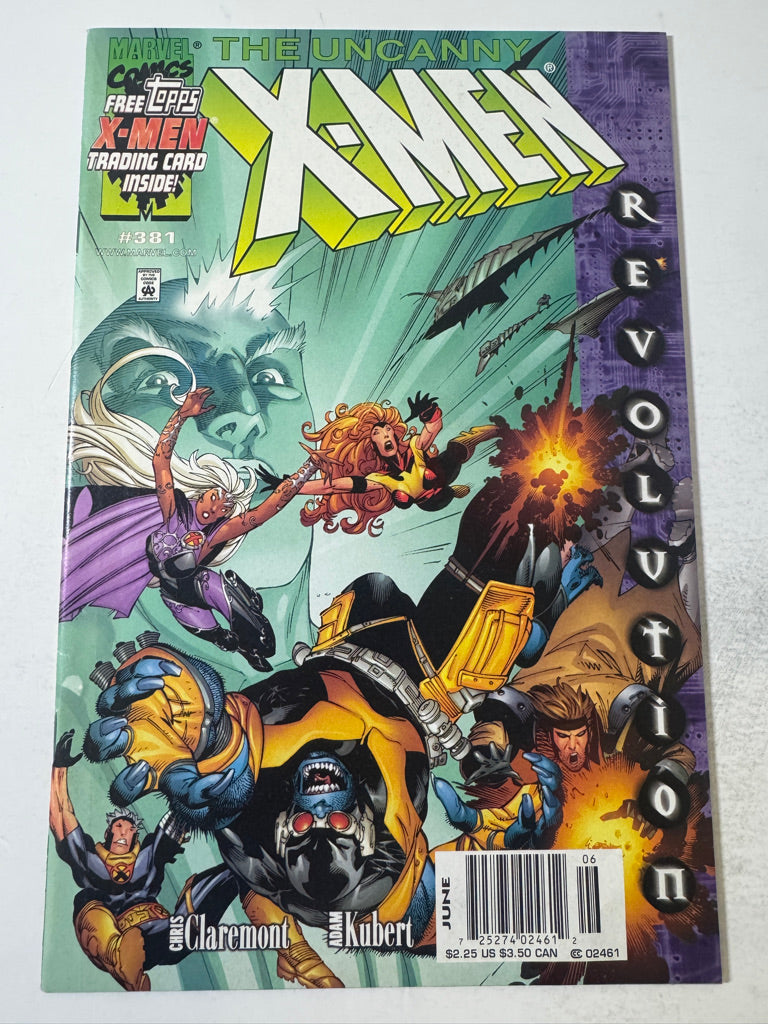 UNCANNY X-MEN #381 NM- Adam Kubert NEWSSTAND
