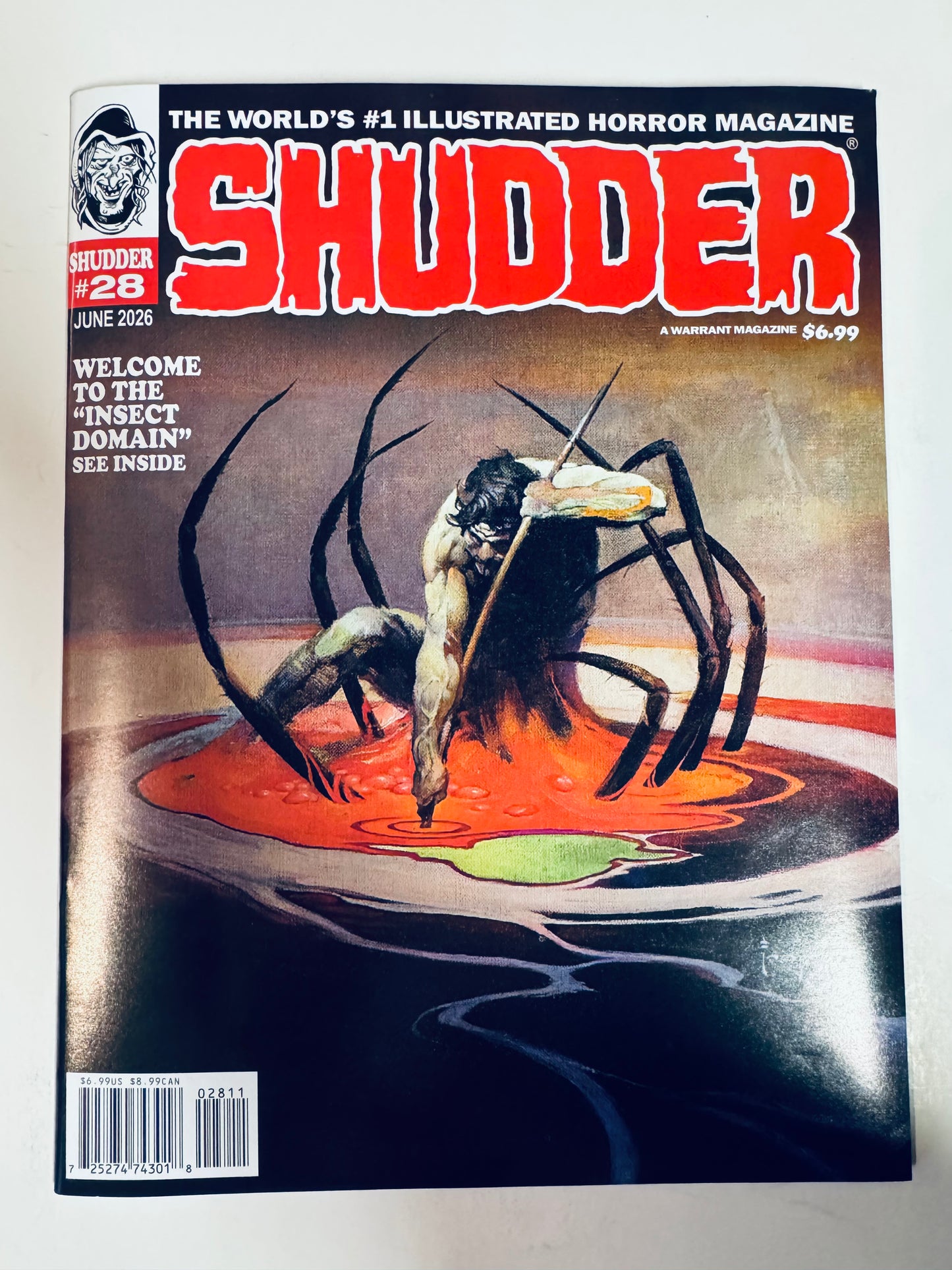 SHUDDER #28 NM Frank Frazetta Cover