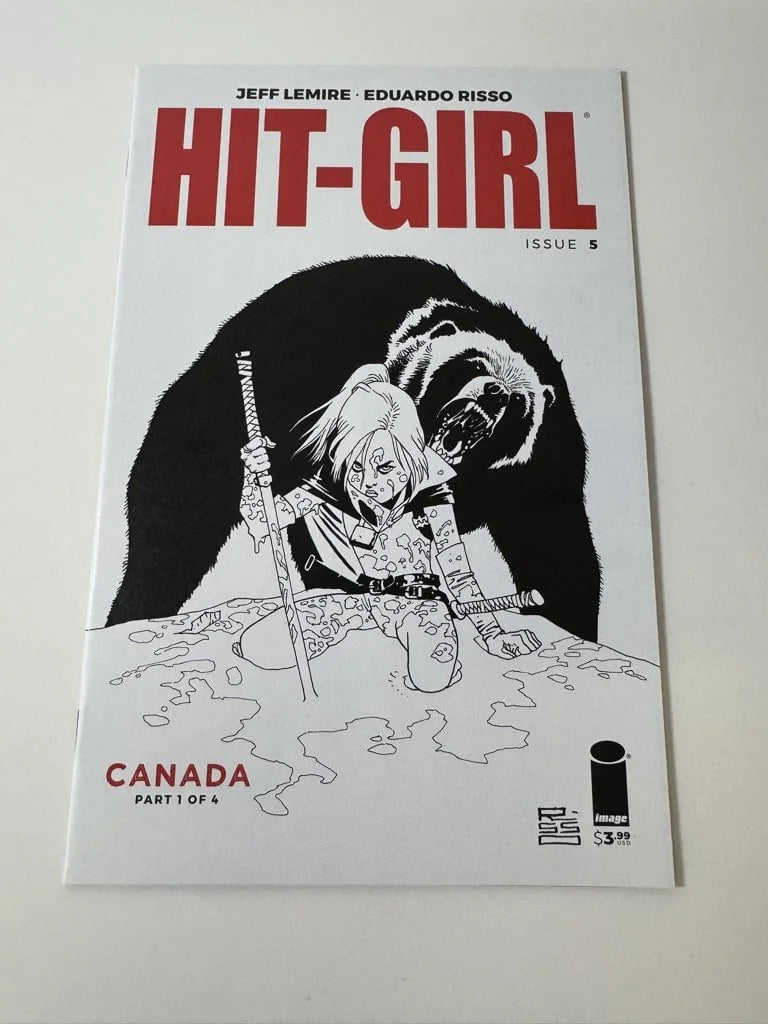 HIT-GIRL #5 Vol 2 NM B/W Eduardo Risso Variant