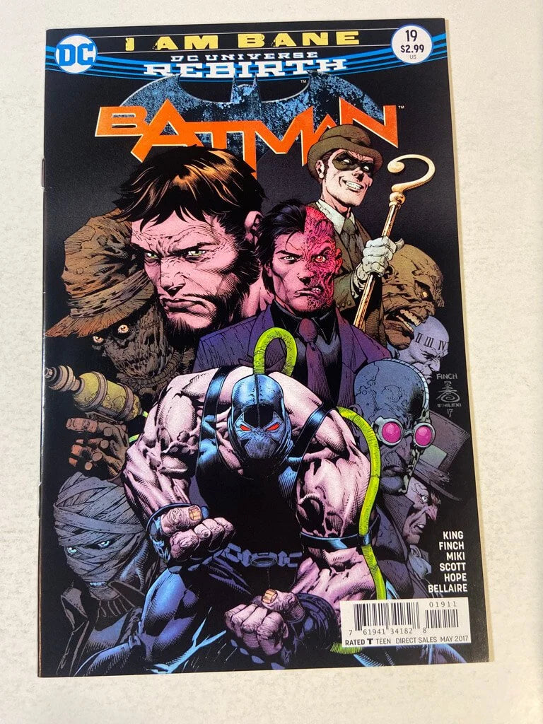 BATMAN #19 Vol 3 NM- David Finch Cover