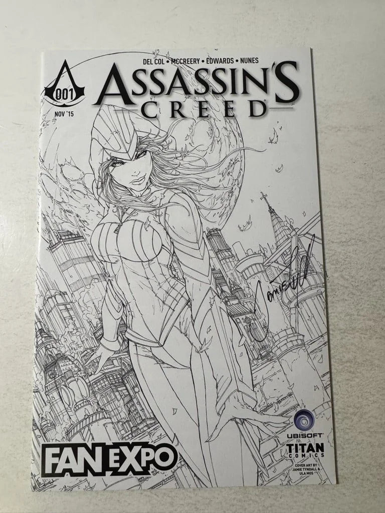 ASSASSIN'S CREED #1 NM B/W Jaime Tyndall Fan Expo Exclusive Variant SIGNED