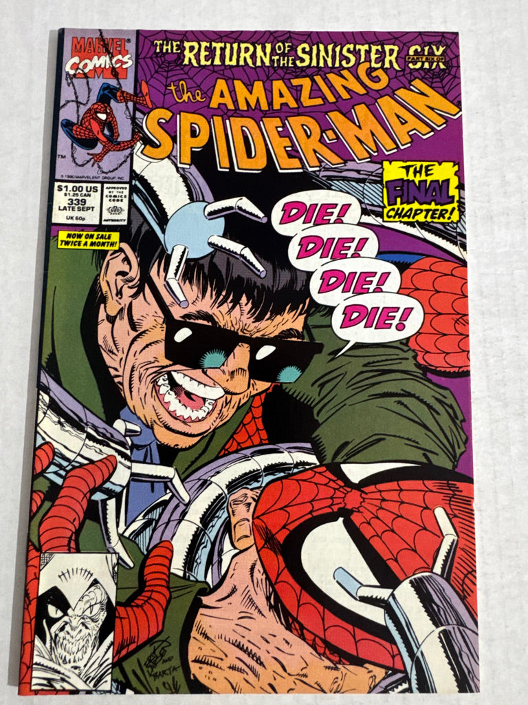 AMAZING SPIDER-MAN #339 VF/NM Erik Larsen Cover