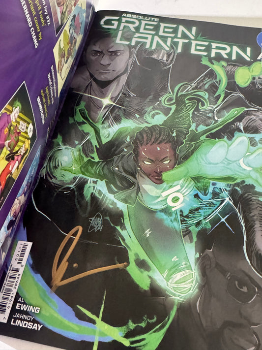 ABSOLUTE GREEN LANTERN #1 NM Virgin Foil Variant SIGNED by Jahnoy Lindsay