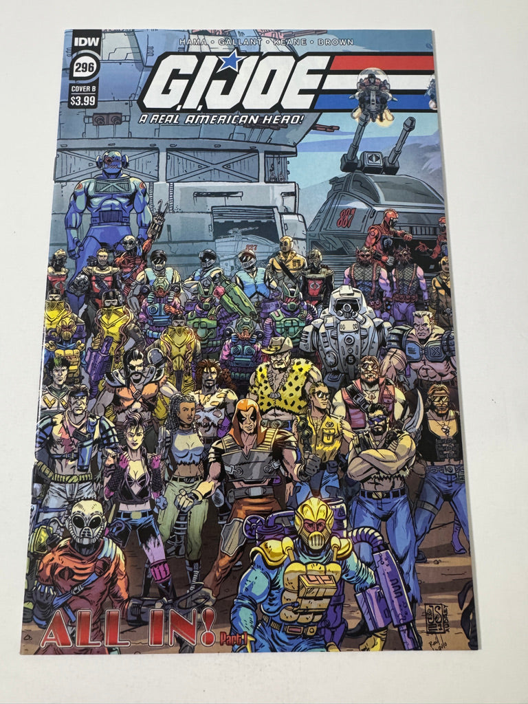 GI JOE A Real American Hero #296 NM B Variant