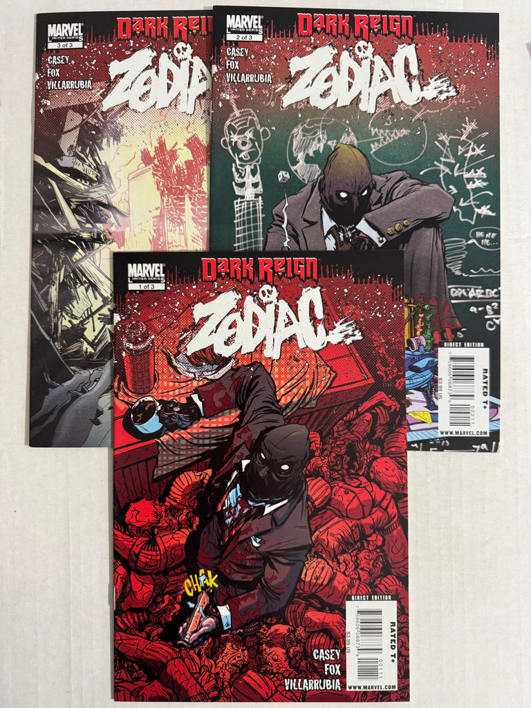 ZODIAC DARK REIGN #1-3 VF/NM SET